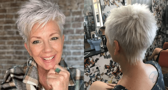 Einzigartige Farbexplosion: 18 graue Frisuren, die Frauen über 50 begeistern werden!